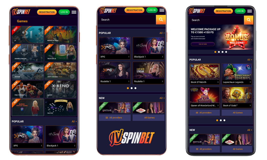 JVSpin Casino Mobile App